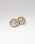 Chanel Medallion Twisted CC Earrings, front view